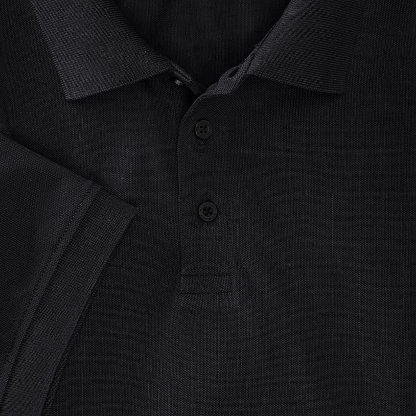 Shirts & Co.: e.s. Polo-Shirt cotton Deluxe + schwarz 2