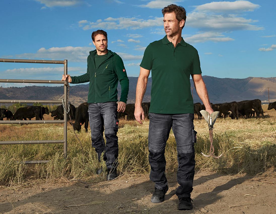 Themen: e.s. Funktions Polo-Shirt poly cotton + grün 2