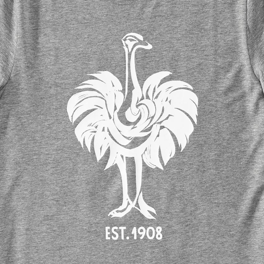Shirts & Co.: e.s. T-Shirt 1908 + graumeliert/weiß 2