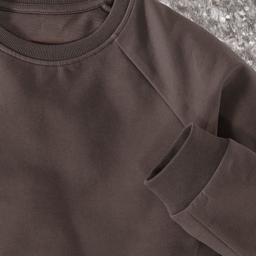 Shirts, Pullover & more: e.s. Sweatshirt cotton stretch, children's + chestnut 2