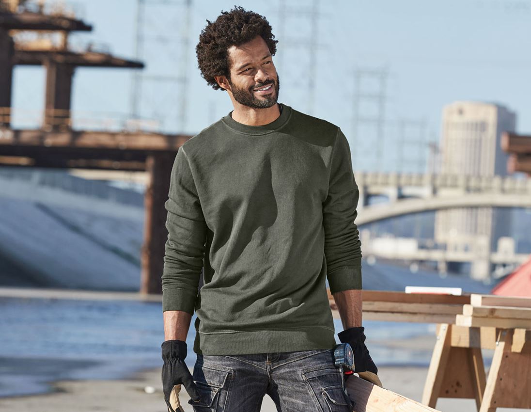 Shirts, Pullover & more: e.s. Sweatshirt vintage poly cotton + disguisegreen vintage