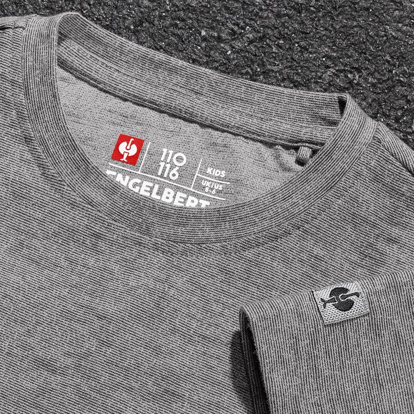 Shirts & Co.: T-Shirt e.s.vintage, Kinder + schwarz melange 2