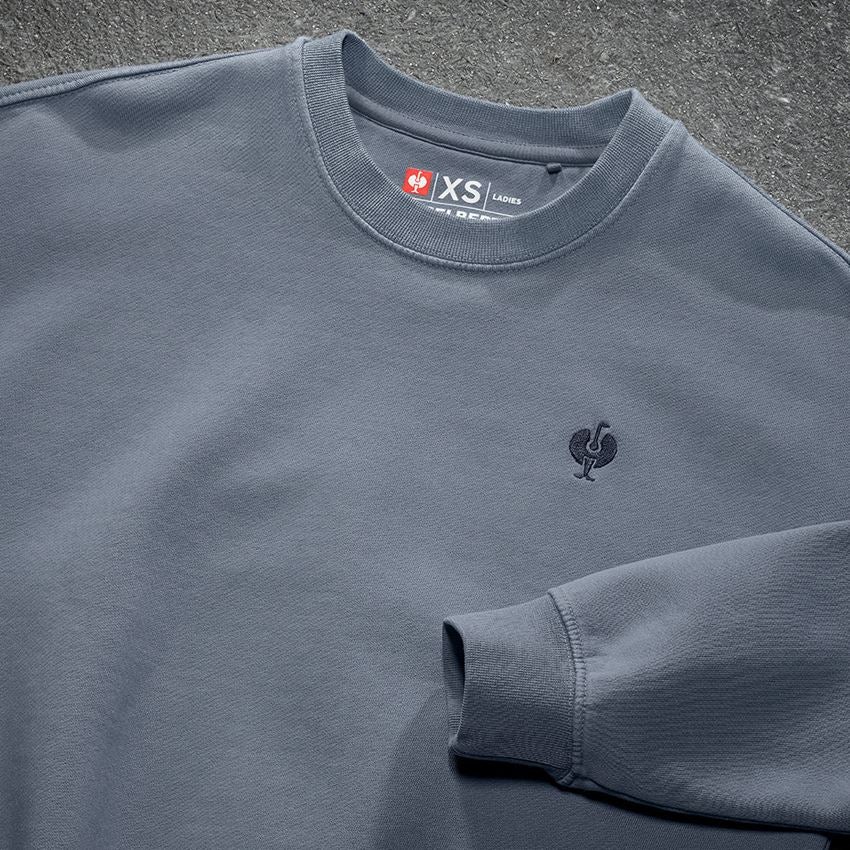 Shirts & Co.: Oversize Sweatshirt e.s.motion ten, Damen + rauchblau vintage 2