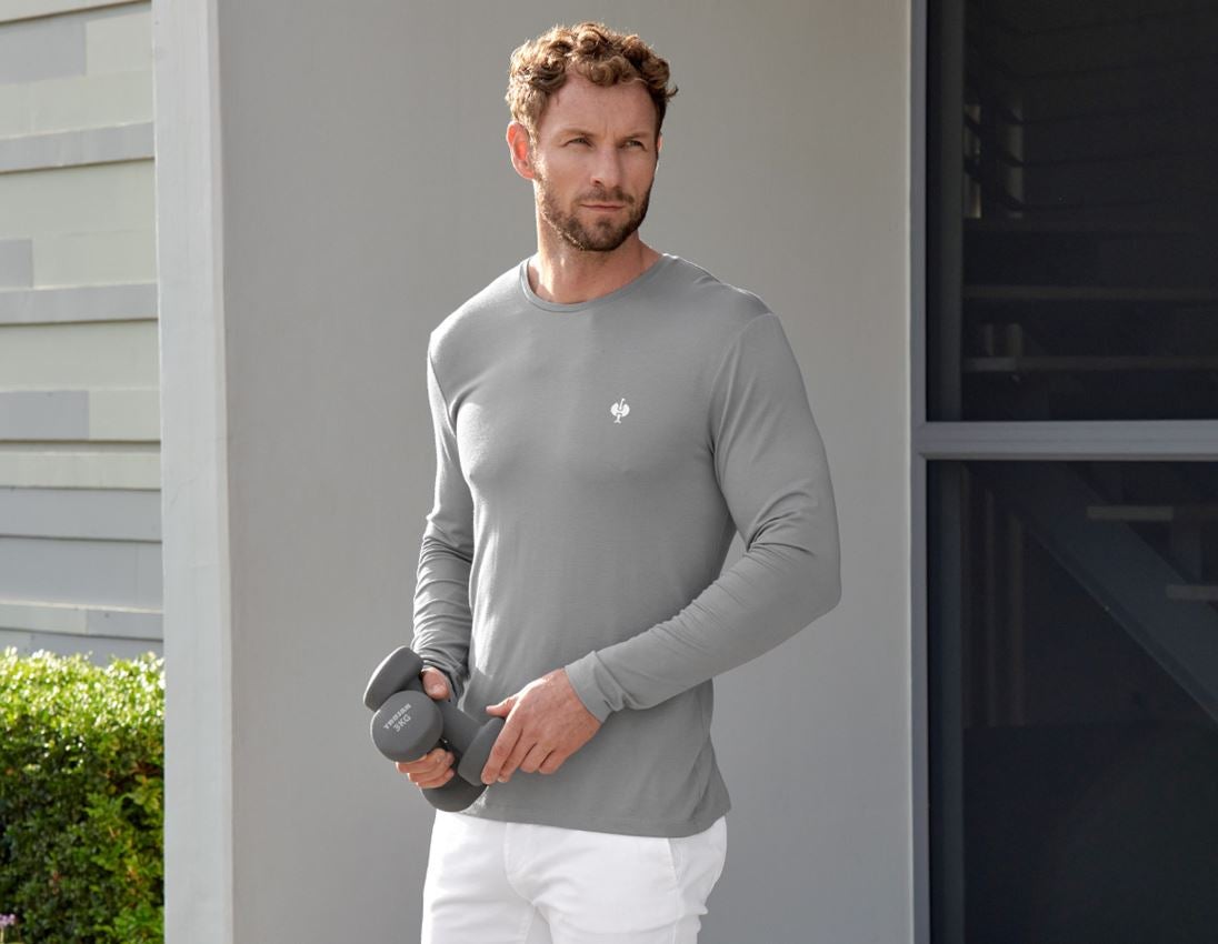 Shirts & Co.: Modal-Longsleeve e.s.concrete + perlgrau 3