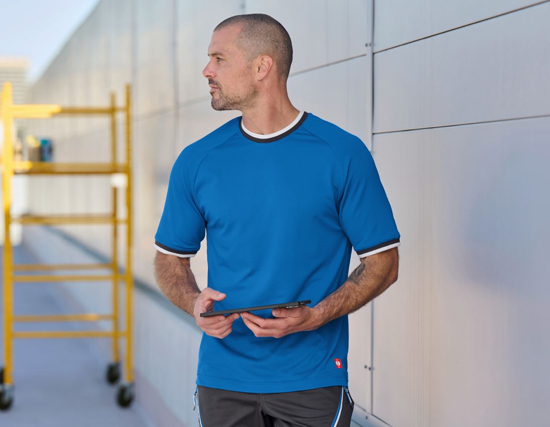 Shirts & Co.: Funktions T-Shirt e.s.ambition + enzianblau/graphit 3