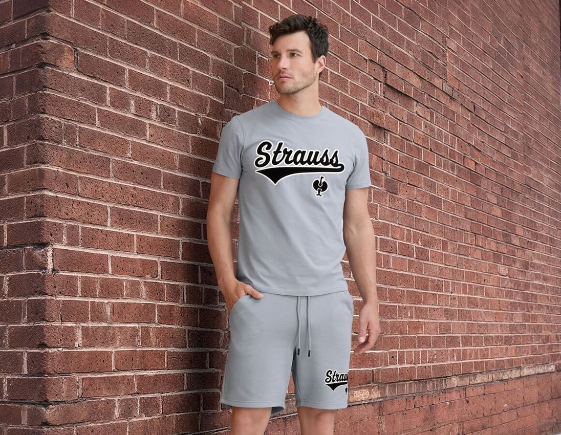 Shirts & Co.: T-Shirt e.s.e:pic + platin/schwarz