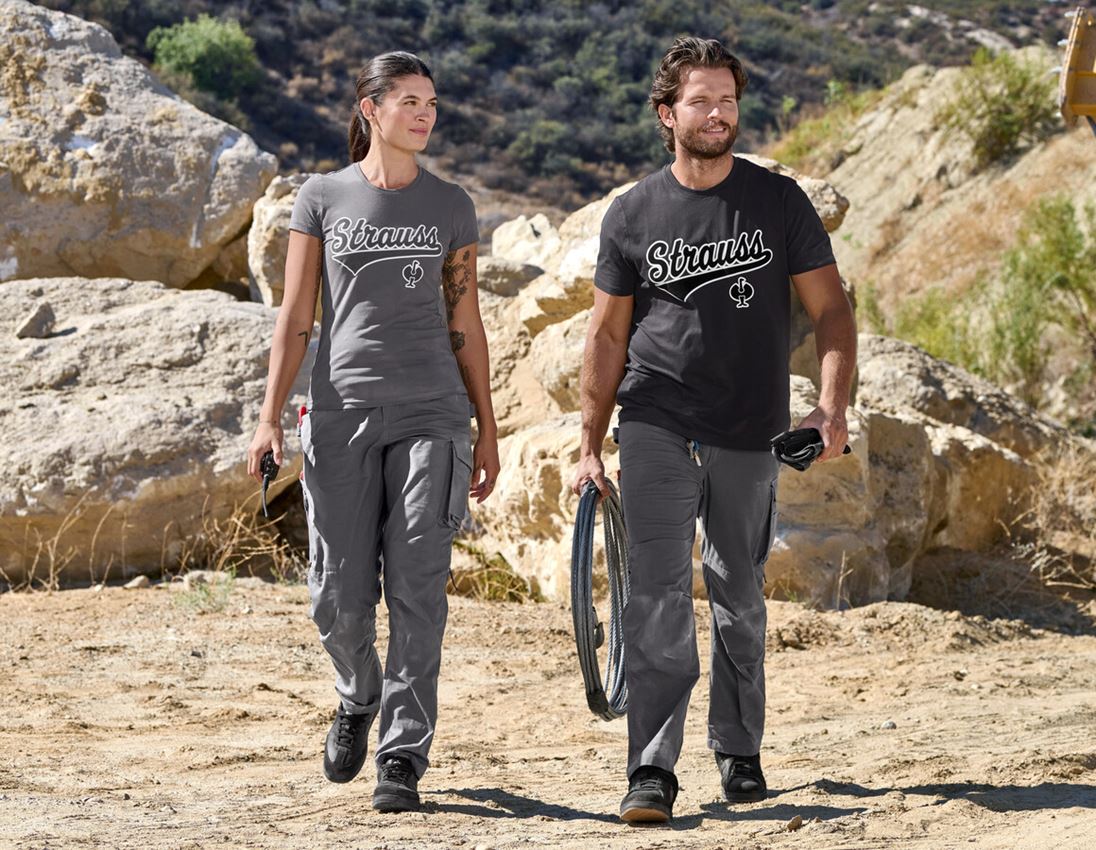 Shirts & Co.: T-Shirt e.s.e:pic, Damen + carbongrau 2