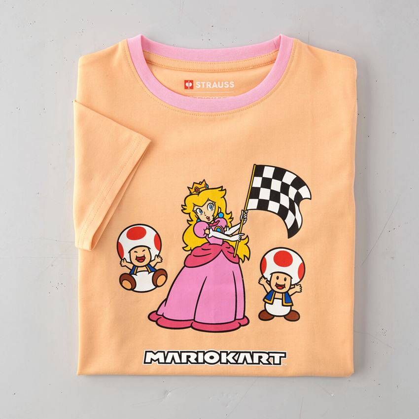 Kollaborationen: Mario Kart/Peach T-Shirt, Kinder + pfirsich 2