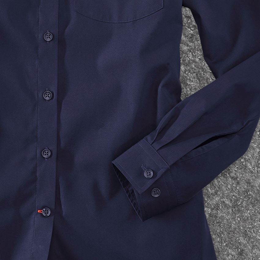 Shirts, Pullover & more: e.s. Service blouse long sleeved + navy 2