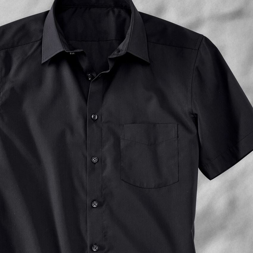 Shirts & Co.: e.s. Servicehemd kurzarm + schwarz 2