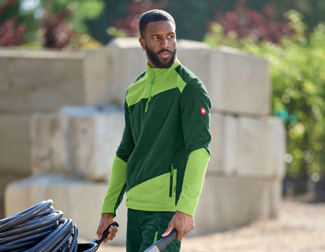 Shirts, Pullover & more: Fleece troyer e.s.motion 2020 + green/seagreen 1