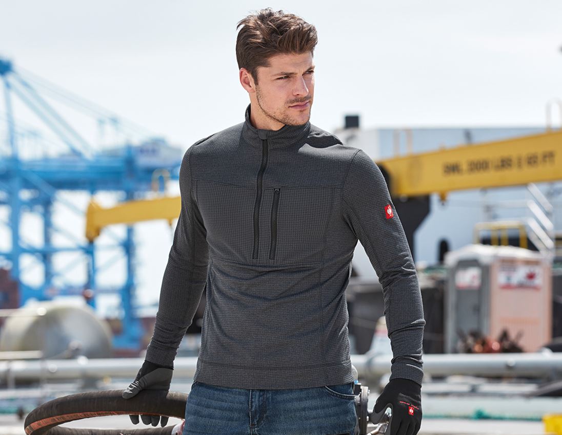 Shirts & Co.: Troyer climacell e.s.dynashield + graphit melange