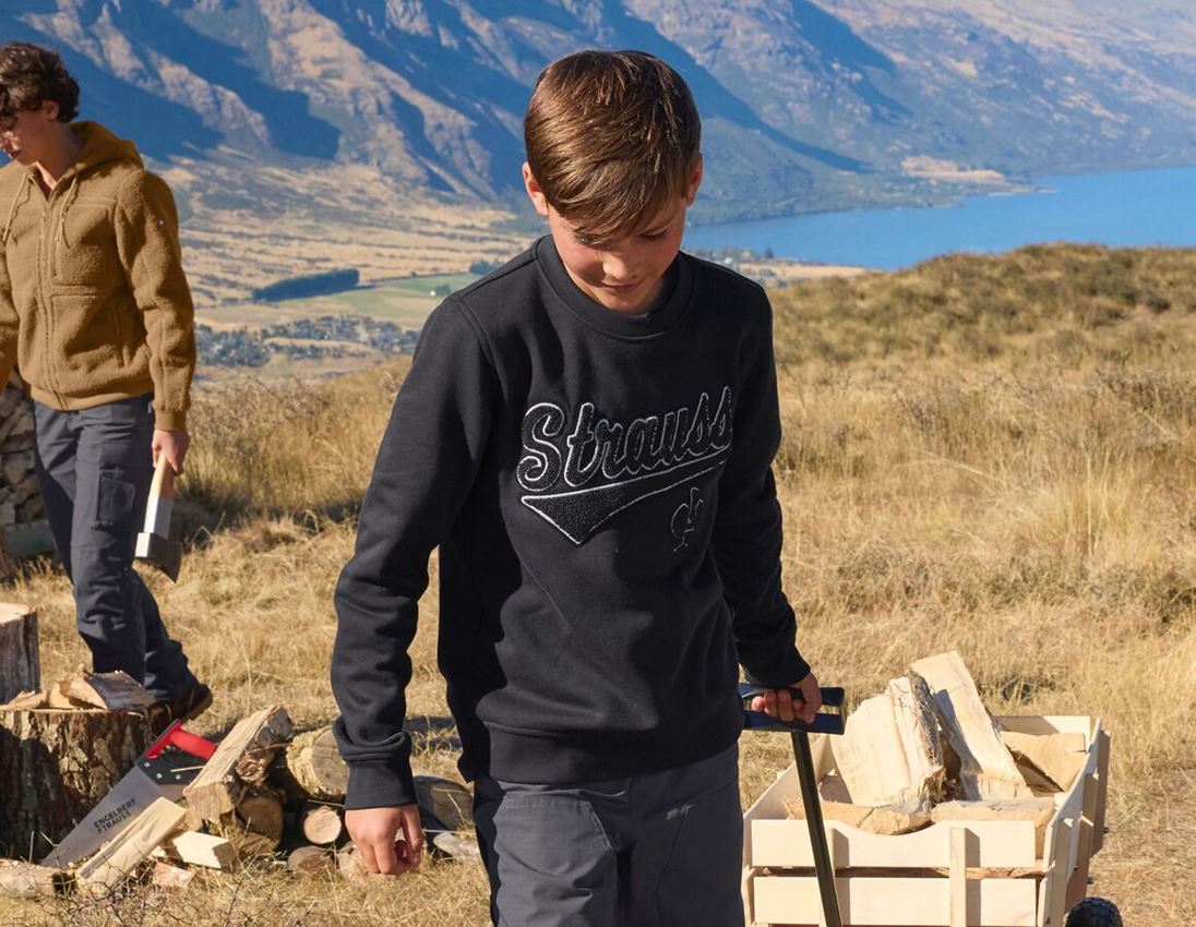 Shirts, Pullover & more: Sweatshirt e.s.e:pic, children's + black