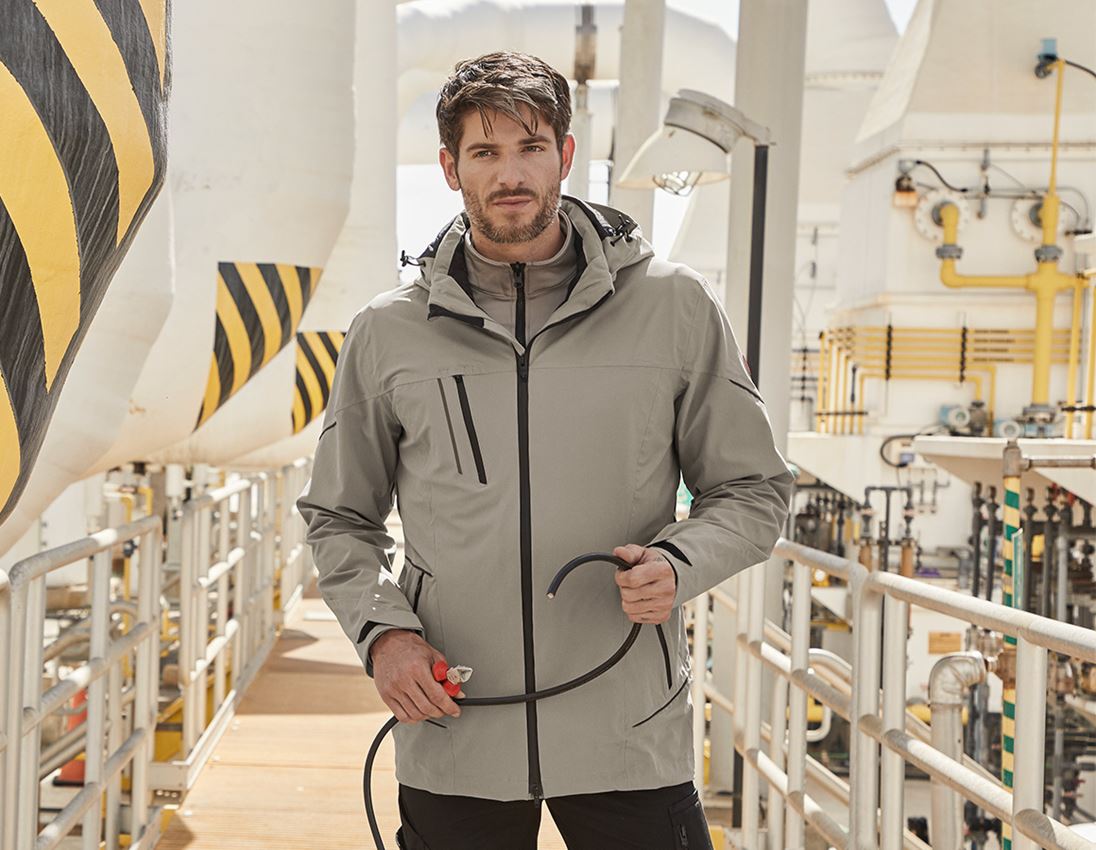 Winter jackets: 3 in 1 functional jacket e.s.vision, men's + terra