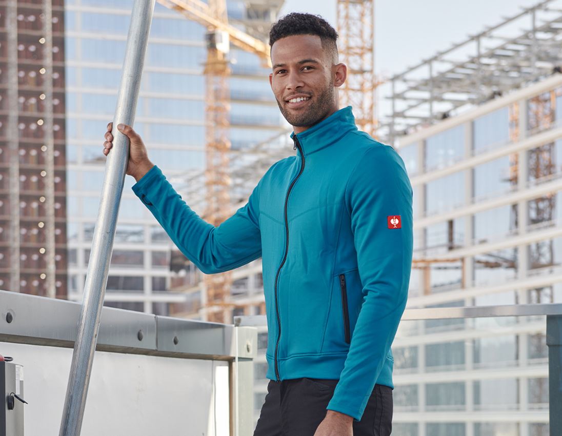 Winter jackets: 3 in 1 functional jacket e.s.vision, men's + dark petrol 1