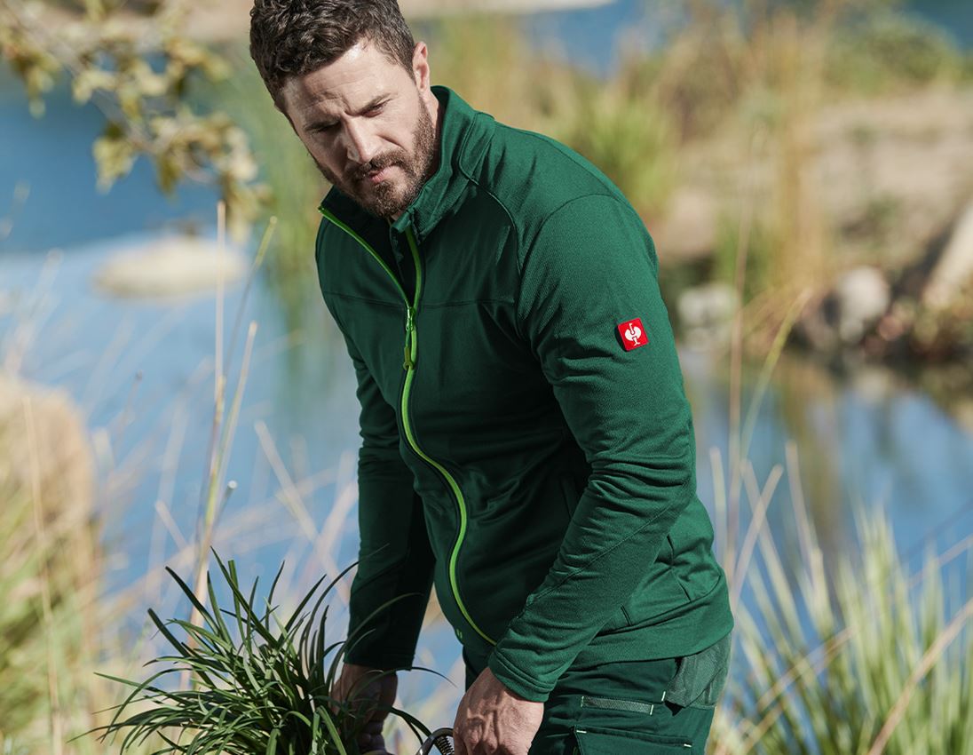 Themen: FIBERTWIN® clima-pro Jacke e.s.motion 2020 + grün/seegrün 1