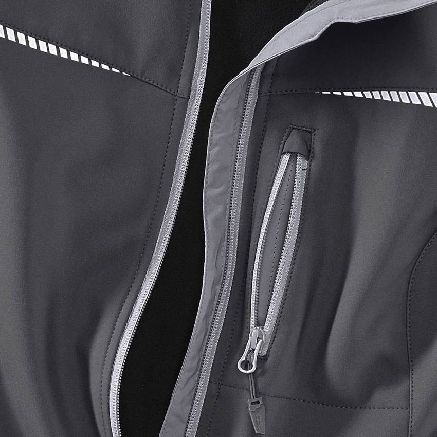 Jacken: Softshelljacke e.s.motion 2020, Damen + anthrazit/platin 2