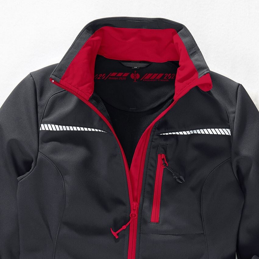 Jacken: Softshelljacke e.s.motion 2020, Damen + graphit/feuerrot 2