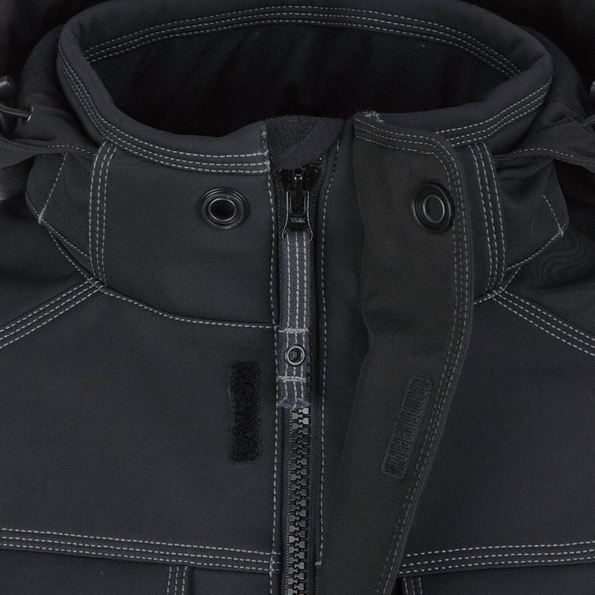 Work Jackets: Winter softshell jacket e.s.roughtough + black 2