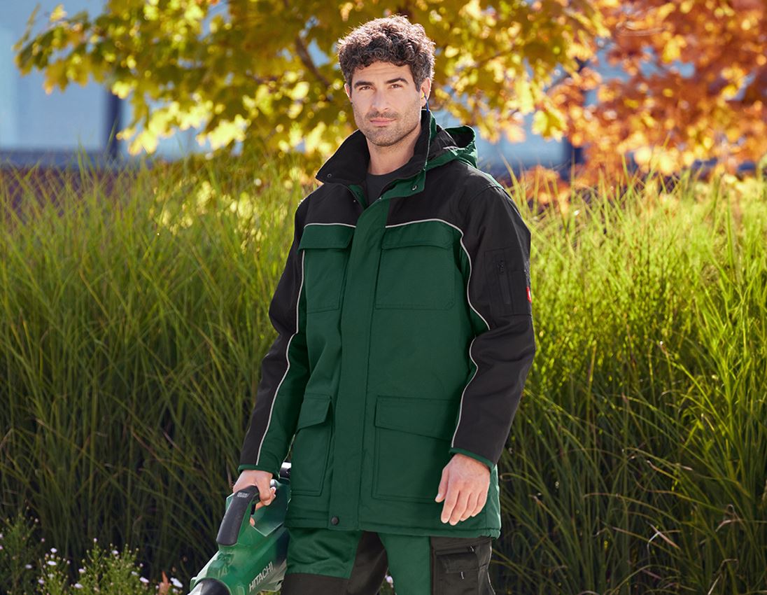 Arbeitsjacken: Parka e.s.image + grün/schwarz