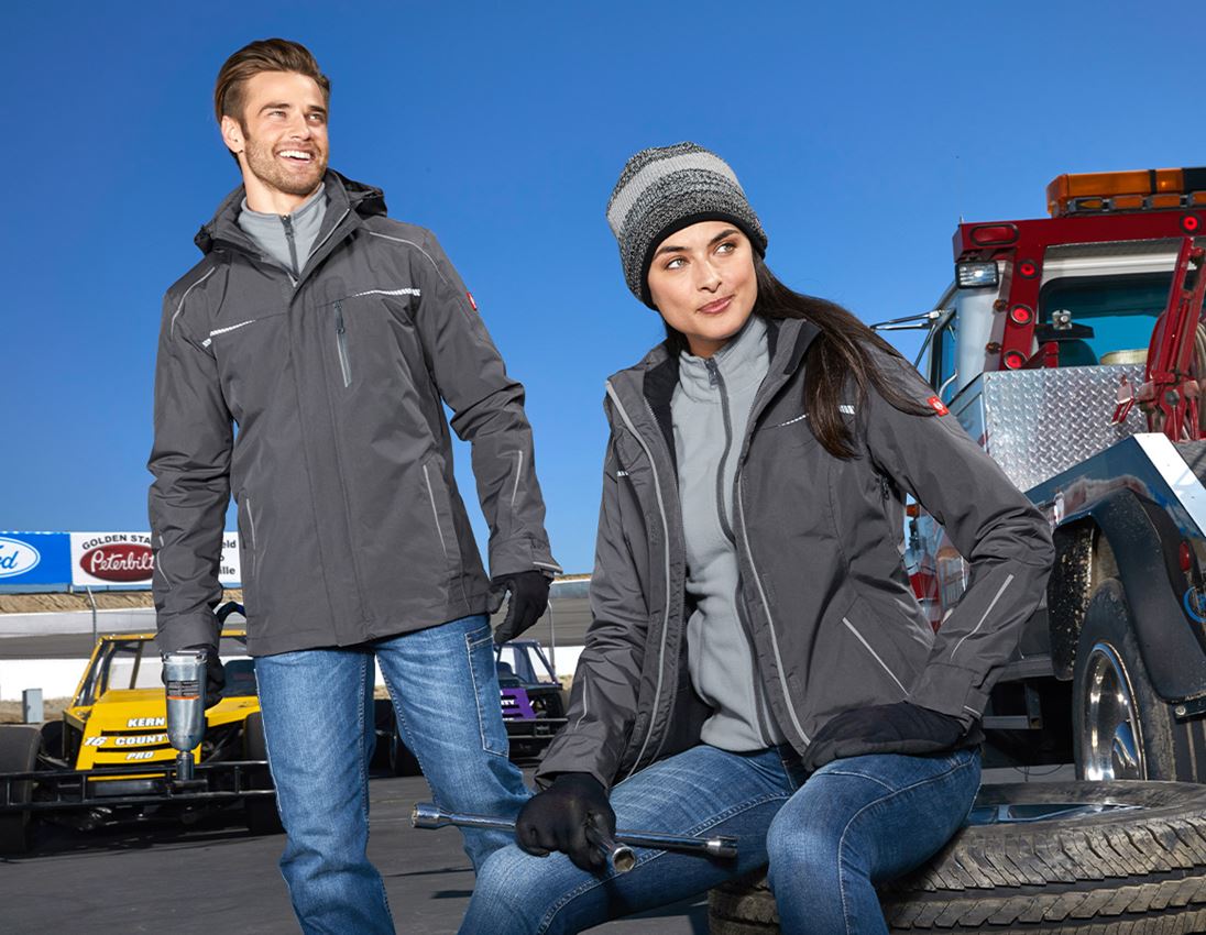 Jacken: 3 in 1 Funktionsjacke e.s.motion 2020, Damen + anthrazit/platin 1
