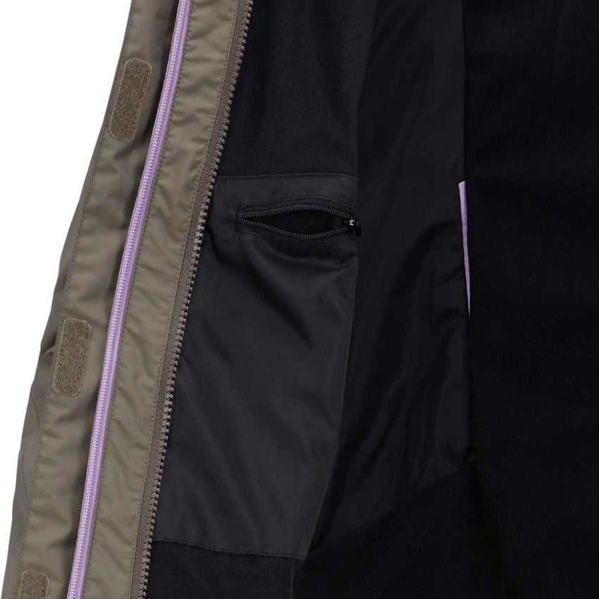Jacken: 3 in 1 Funktionsjacke e.s.motion 2020, Damen + stein/lavendel 2