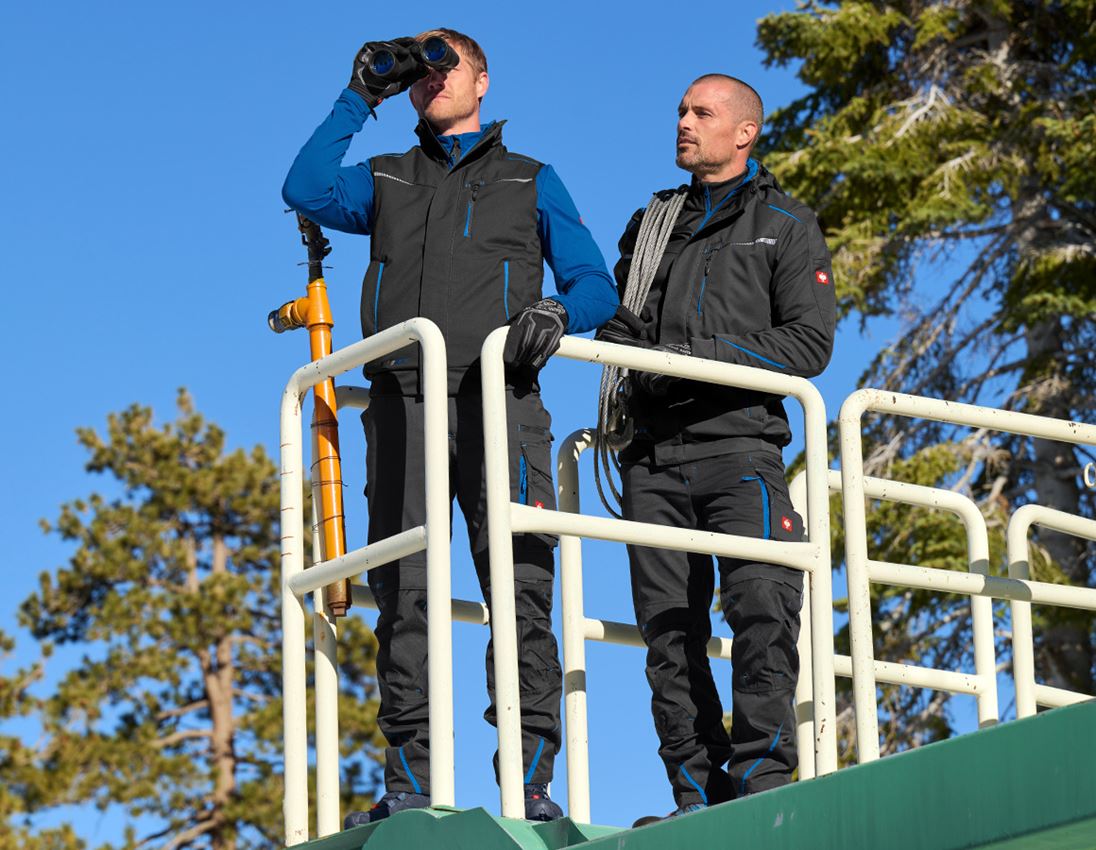 Gardening: Winter softshell jacket e.s.motion 2020, men's + graphite/gentianblue 6