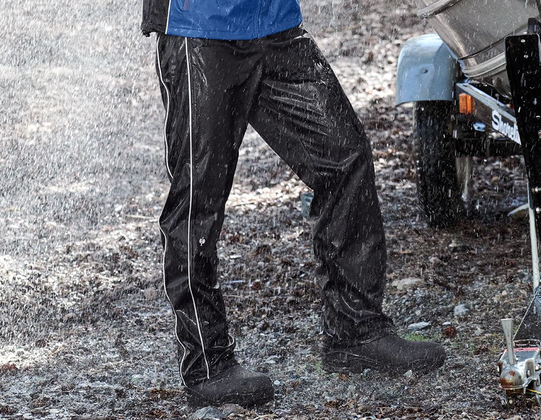 Arbeitshosen: Regenhose flexactive + schwarz