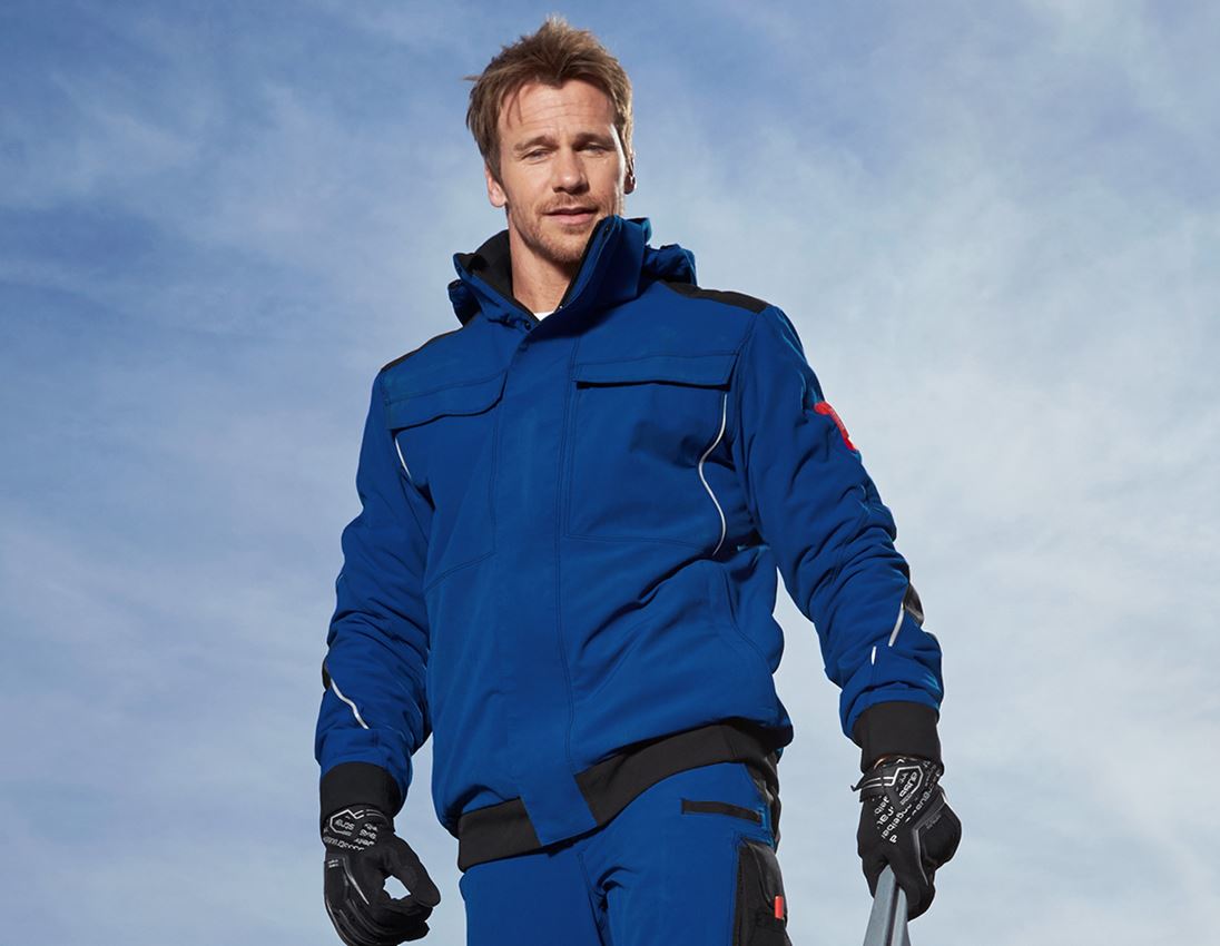 Work Jackets: Winter functional jacket e.s.dynashield + royalblue/black 1