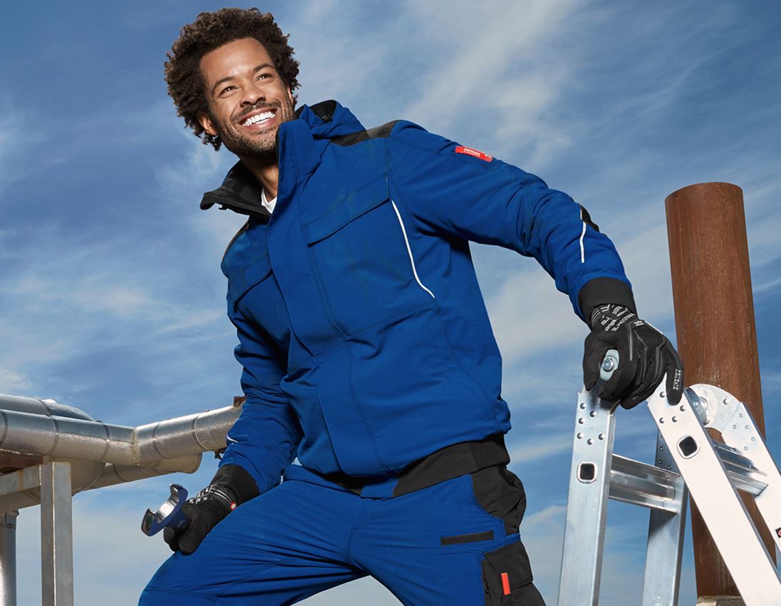 Work Jackets: Winter functional jacket e.s.dynashield + royalblue/black