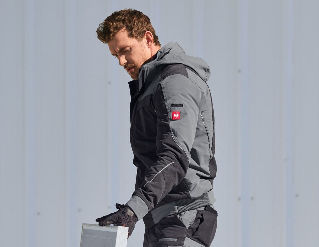 Work Jackets: Winter functional jacket e.s.dynashield + cement/graphite 1