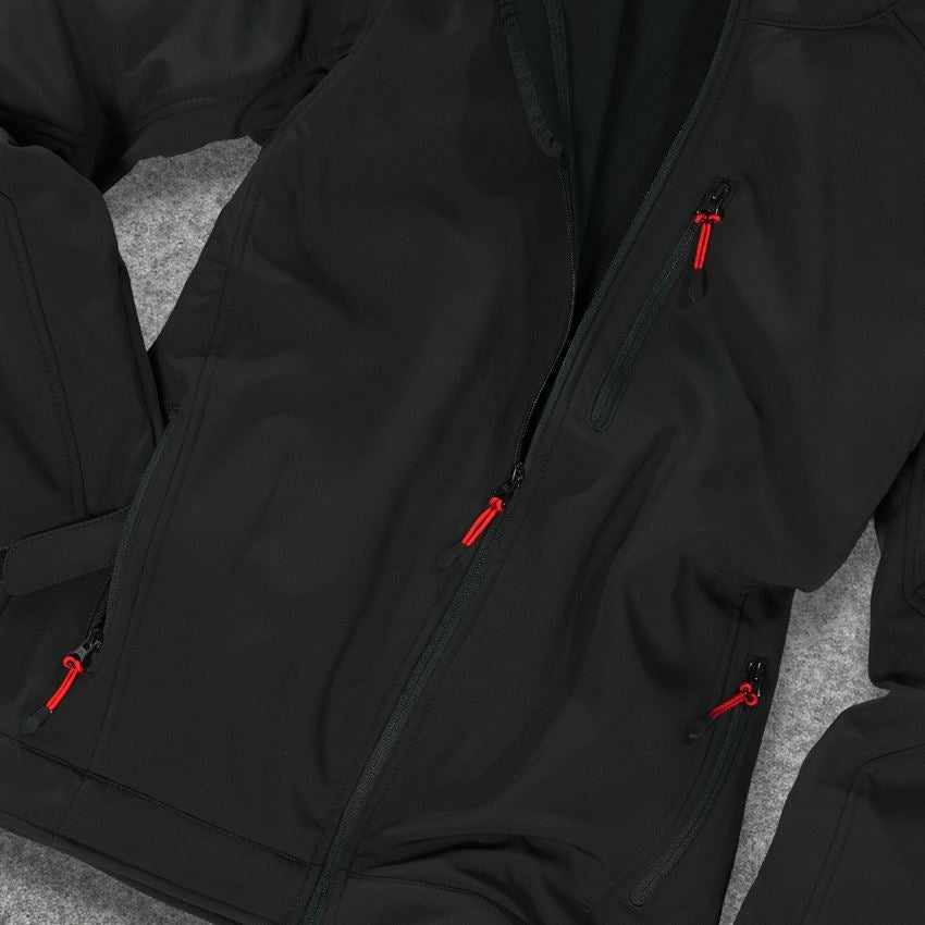 LKW-Fahrer: Softshell Jacke dryplexx® softlight + schwarz 2