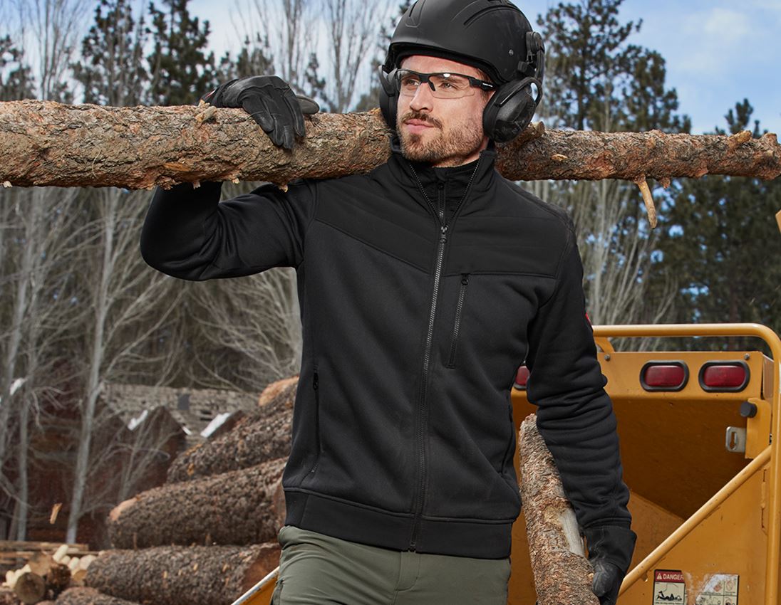 Work Jackets: Jacket thermaflor e.s.dynashield + black