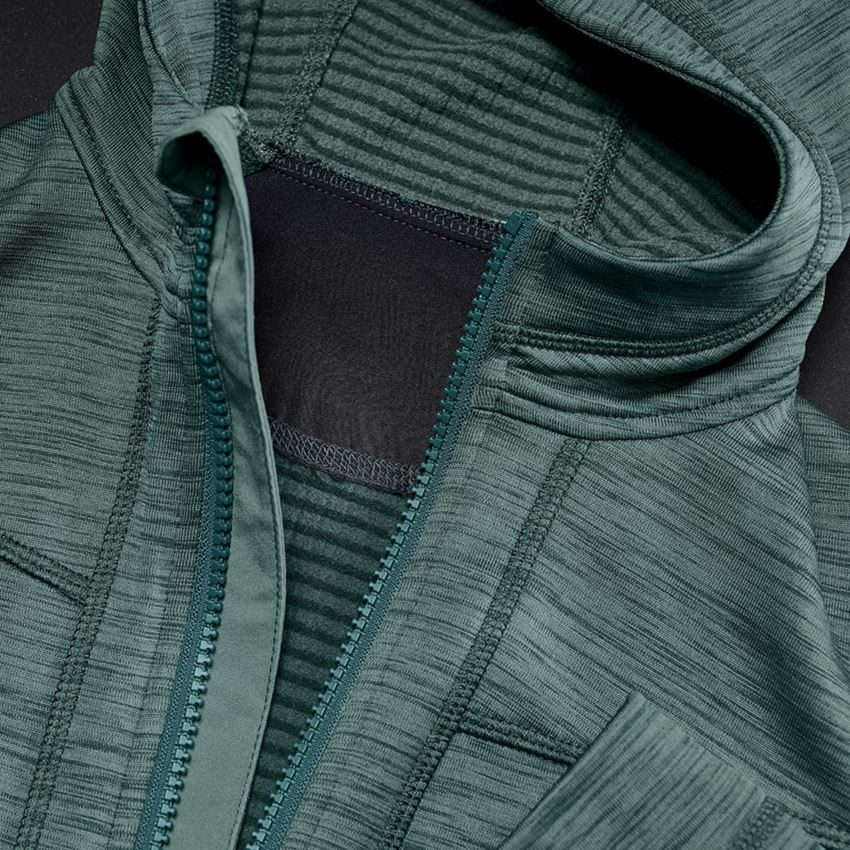 Themen: Kapuzenjacke isocell e.s.dynashield, Damen + specialgreen melange 2