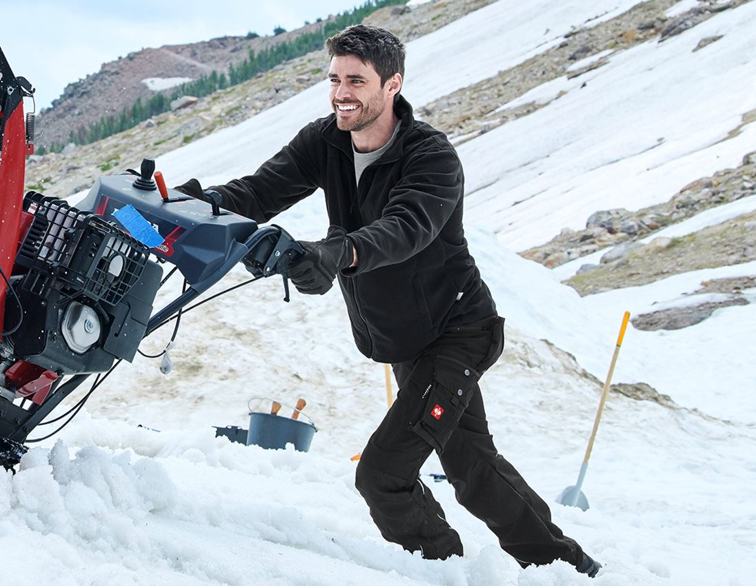 Dachdecker: e.s. 3 in 1 Funktionsjacke, Herren + rot/schwarz 1