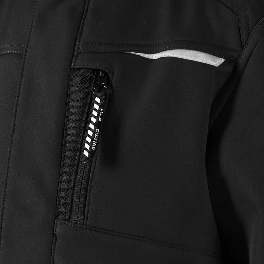 Jacken: Kinder Softshelljacke e.s.motion + schwarz 2