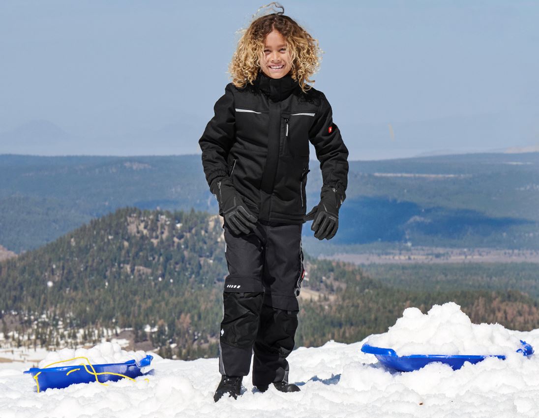 Jacken: Kinder Softshelljacke e.s.motion + schwarz 3