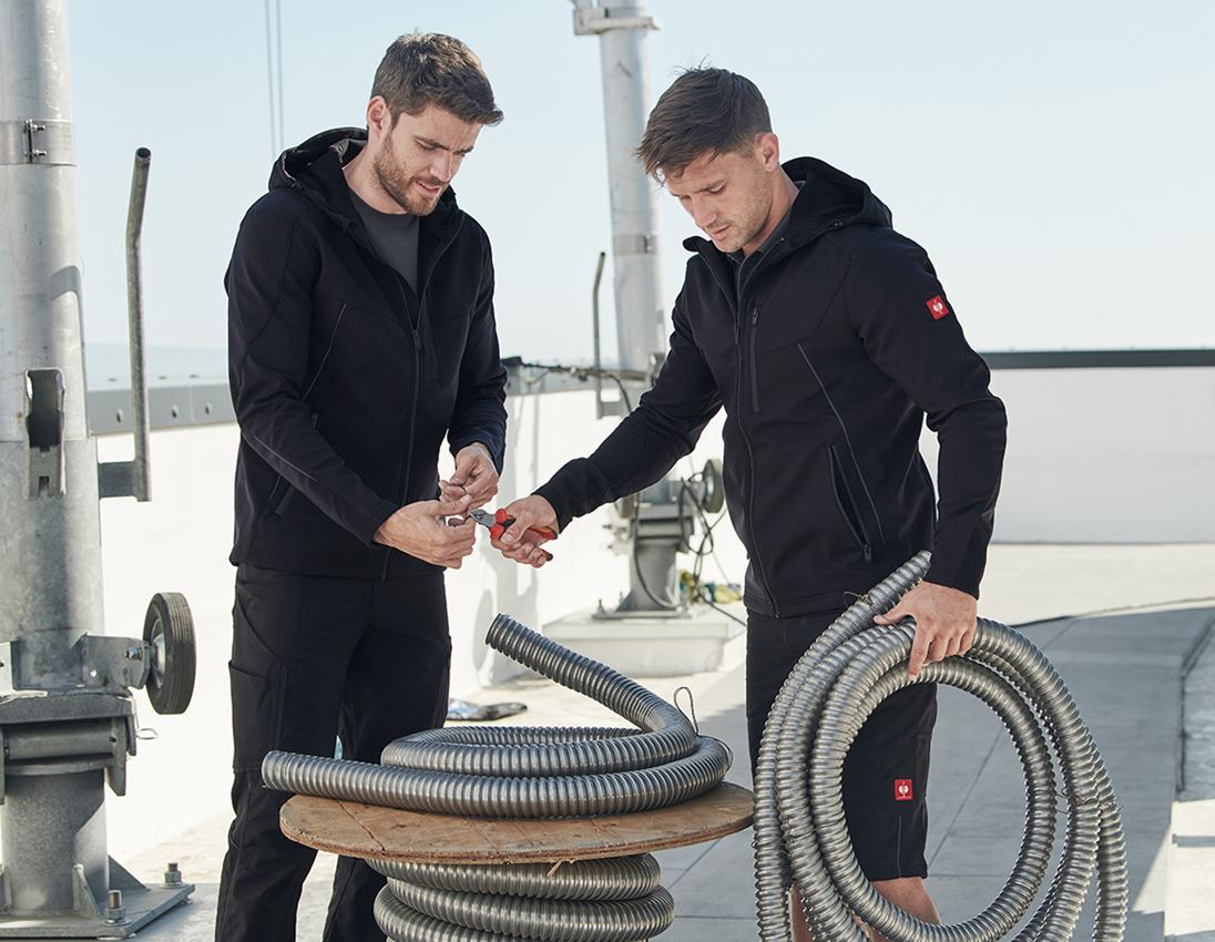 Work Jackets: Softshell jacket e.s.vision + black 1