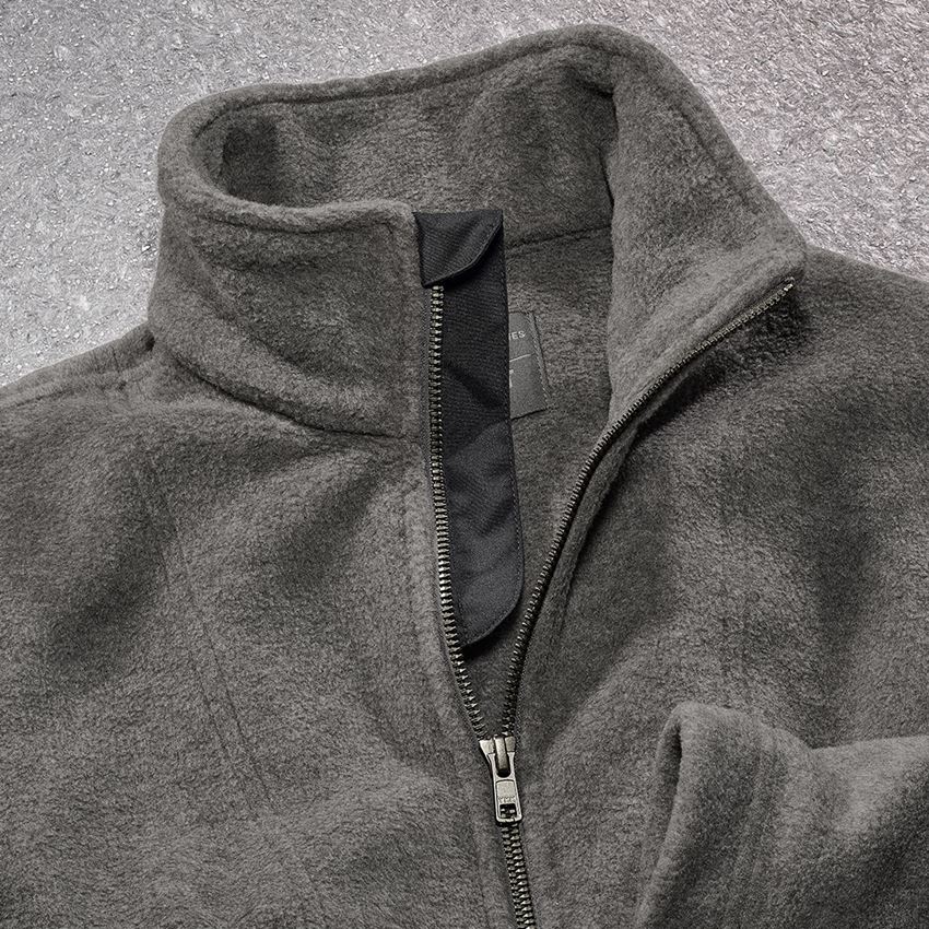 Jacken: Fleecejacke e.s.vintage, Damen + zinn melange 2