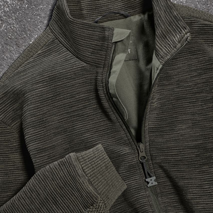 Arbeitsjacken: Strickjacke e.s.motion ten + tarngrün 2