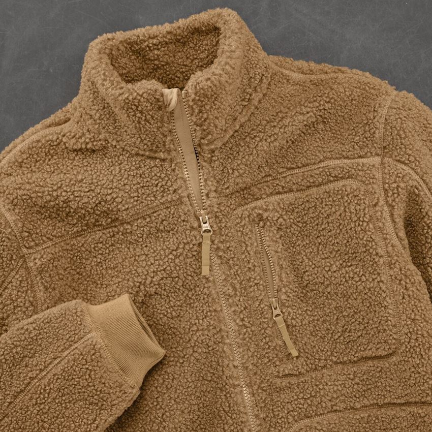 Work Jackets: Faux fur jacket e.s.e:pic + almondbrown 2