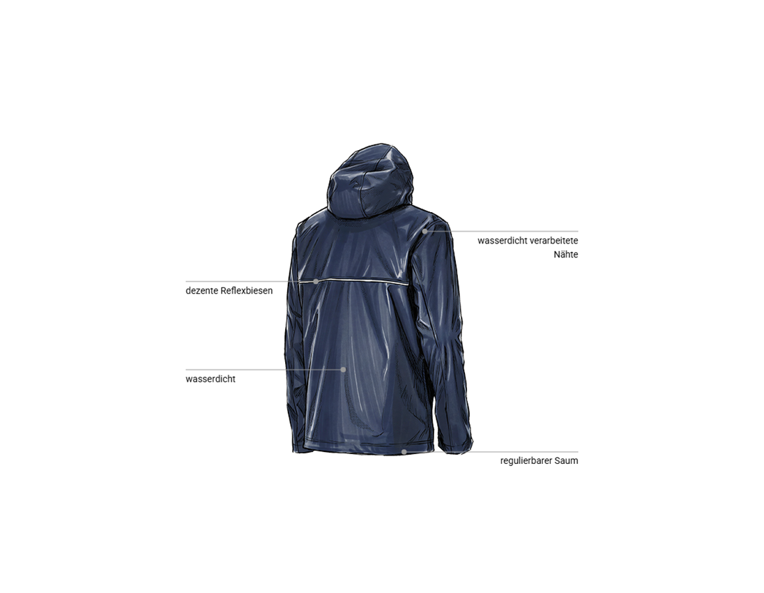 Arbeitsjacken: 3 in 1 Funktionsjacke e.s.line.core + dunkelblau/platin 2