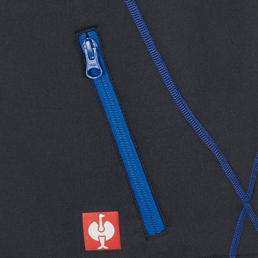 Westen: Funktions Weste thermo stretch e.s.motion 2020 + graphit/enzianblau 2