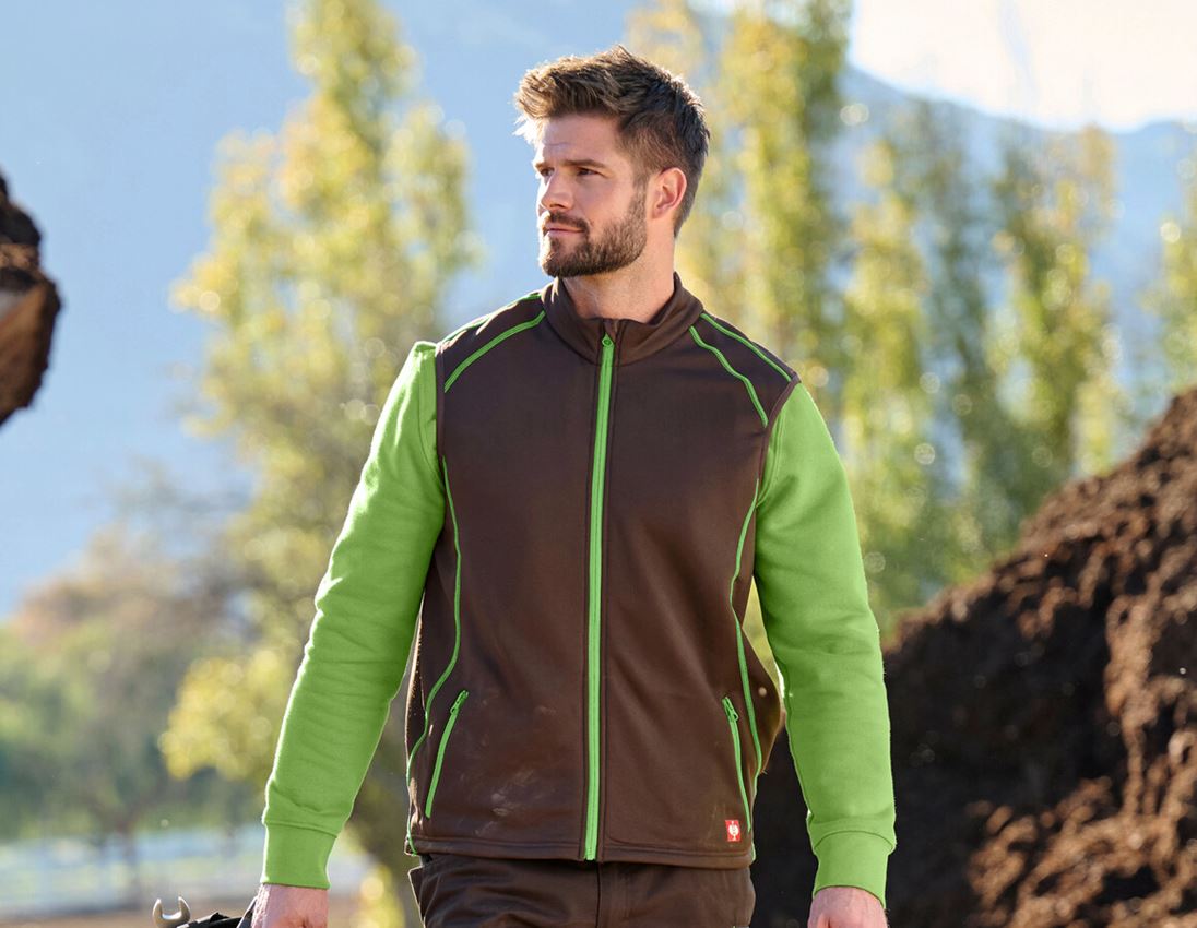 Themen: Funktions Weste thermo stretch e.s.motion 2020 + kastanie/seegrün