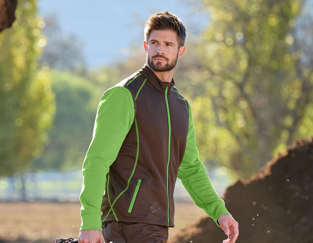 Themen: Funktions Weste thermo stretch e.s.motion 2020 + kastanie/seegrün 1