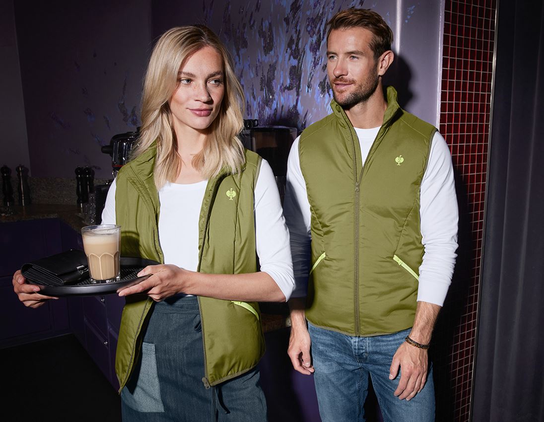Work Body Warmer: Bodywarmer e.s.trail, ladies' + junipergreen/limegreen 2