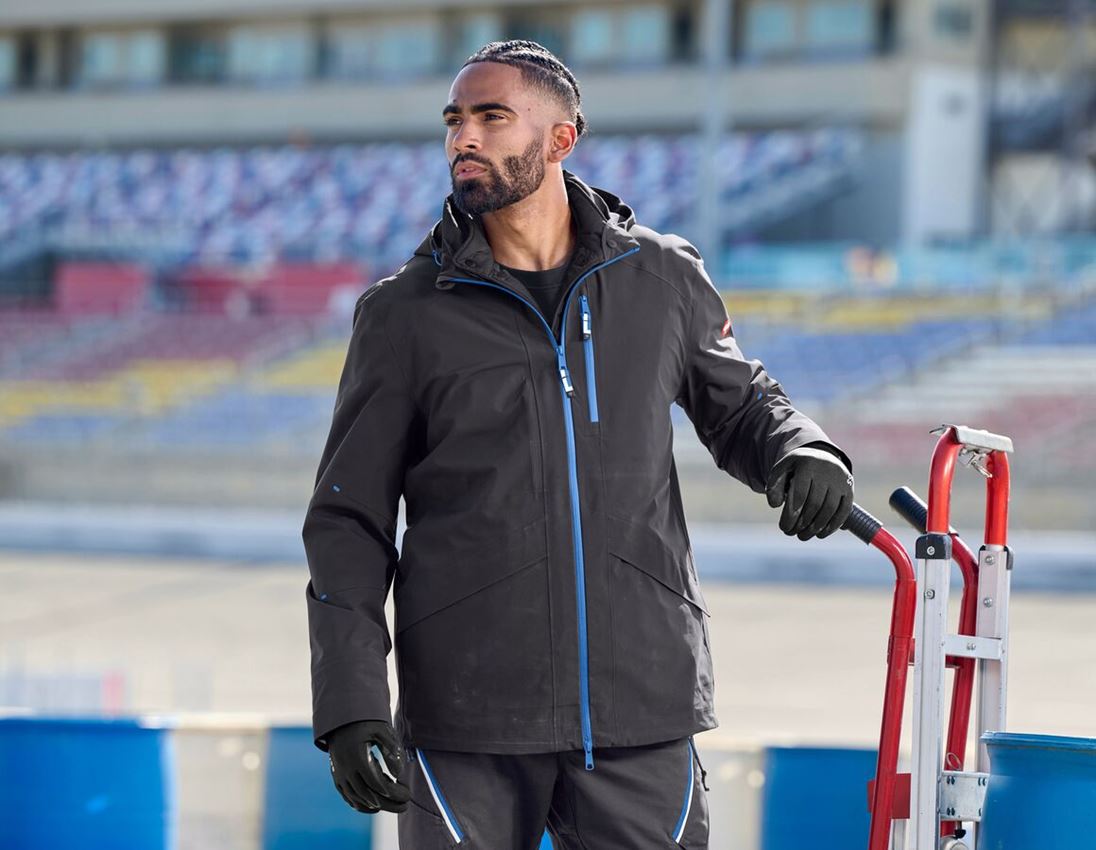 Winter jackets: 3 in 1 functional jacket e.s.ambition + graphite/gentianblue