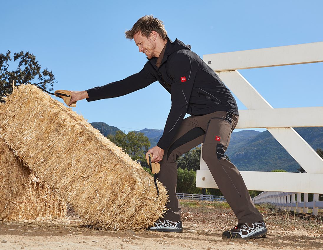 Zimmerer: Cargohose e.s.vision stretch, Herren + kastanie/schwarz 1
