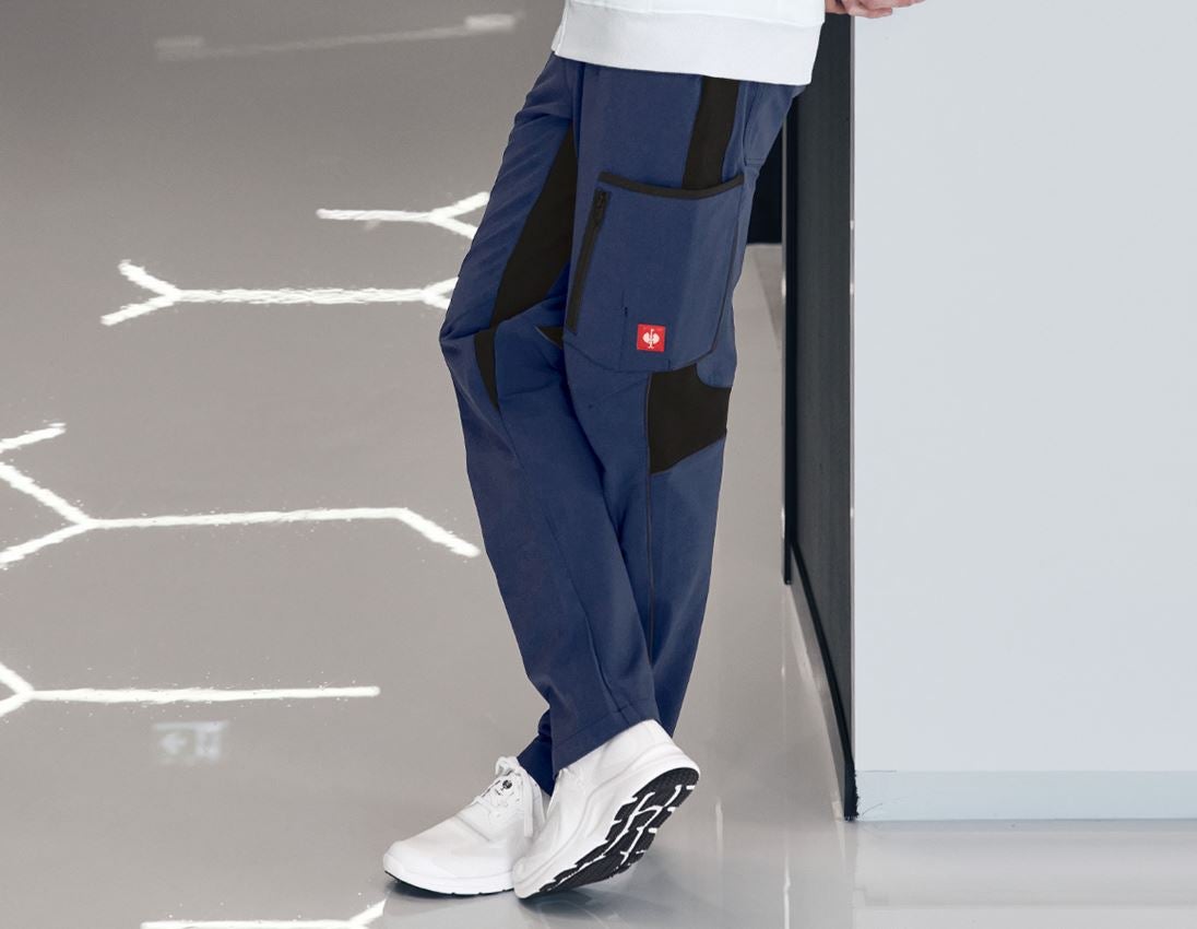 Construction workers: Cargo trousers e.s.vision stretch, men's + deepblue 1