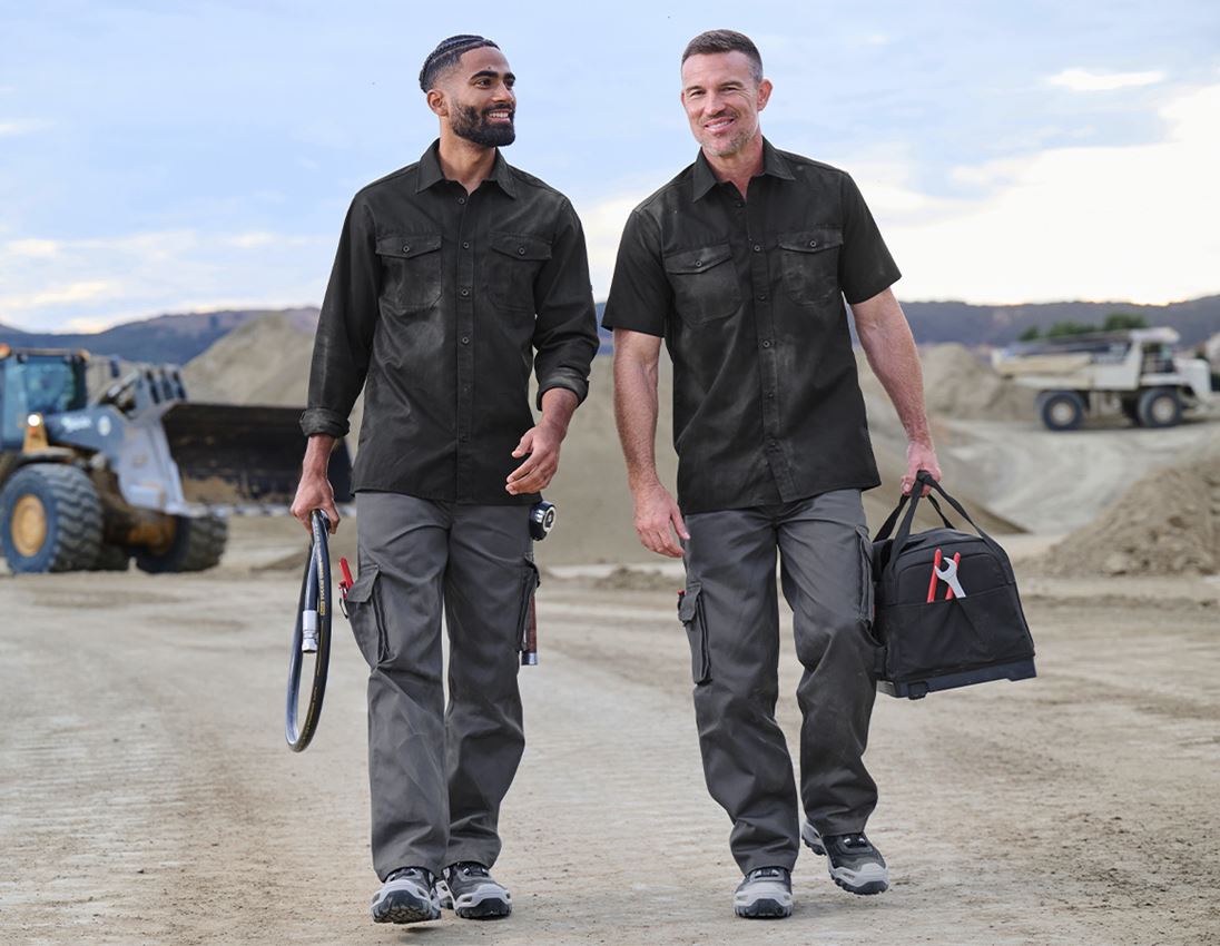Arbeitshosen: Cargohose + anthrazit 3